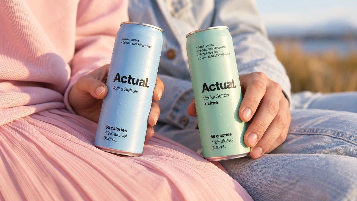 Actual Seltzer — Australia · Can & packaging design, portfolio image 1