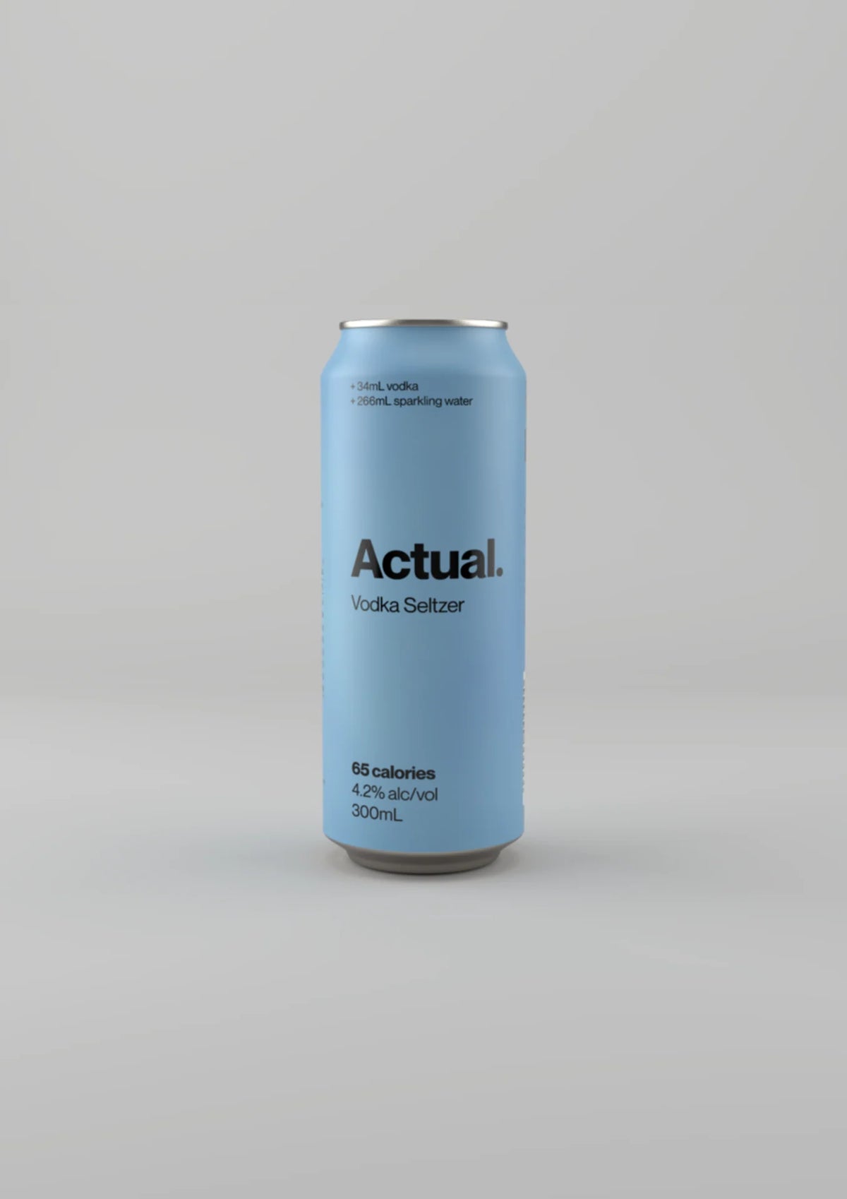 Actual Seltzer — The can, up close, image 1