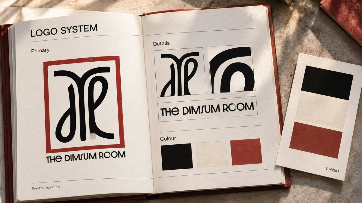 THE DIMSUM ROOM — Logo + Design System, portfolio image 3