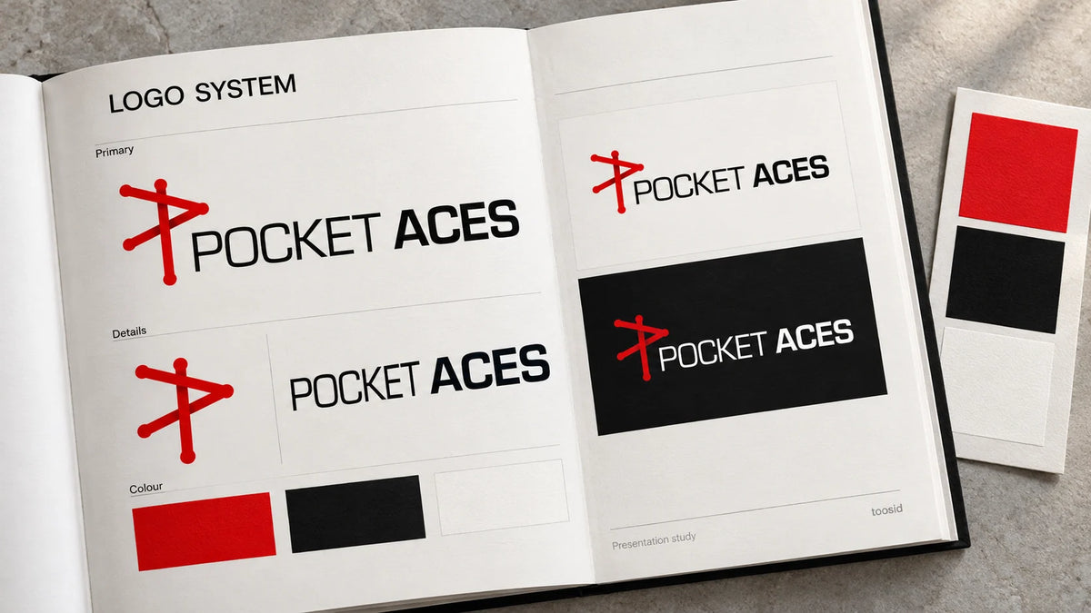 POCKET ACES — Brand Identity + Design System + Spaces + Art, portfolio image 3