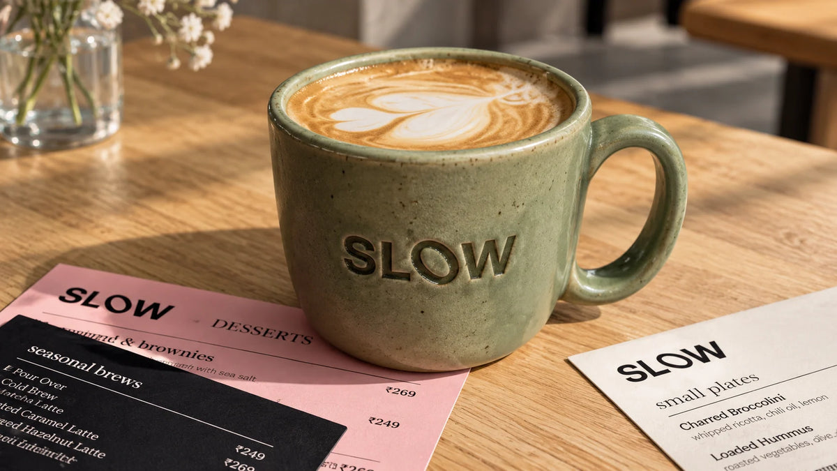 SLOW CAFÉ — Logo Design, portfolio image 7